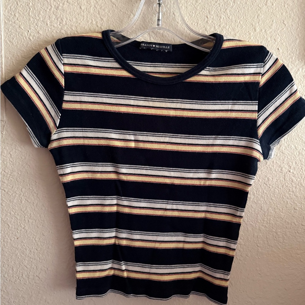 Brandy Melville striped crop top
